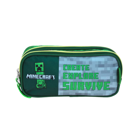 LAPICERA TRIPLE CIERRE MINECRAFT CES MC65656G